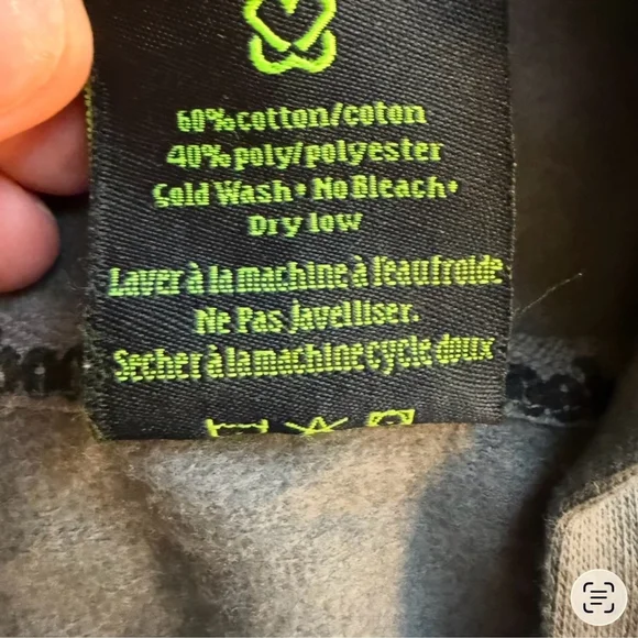 Keep a Breast Foundation I Love Boobies Gray Zip-Up Hoodie Size L Cozy - Picture 4 of 14